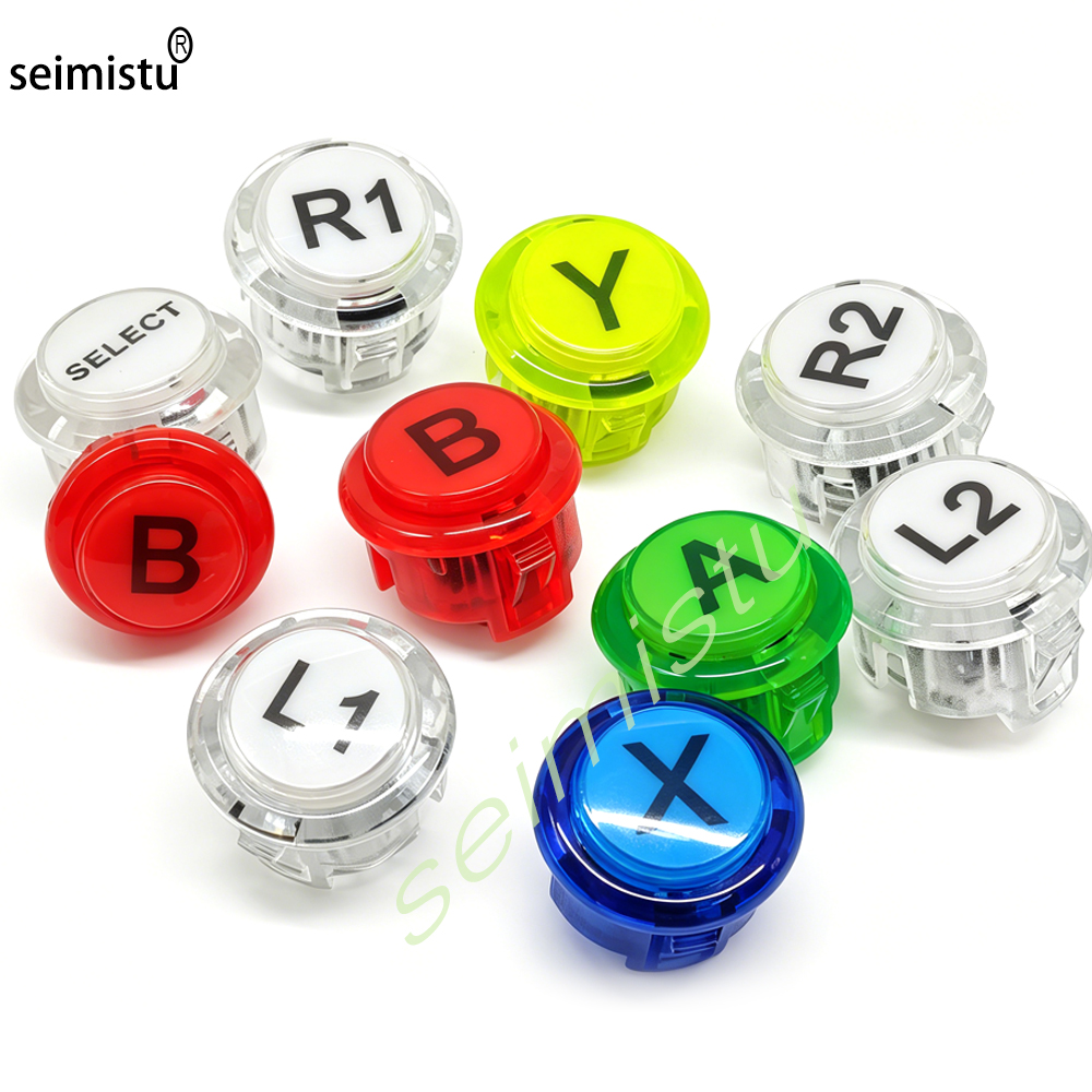Arcade Button Pcb - 1 pcs Arcade 30mm Clear Push