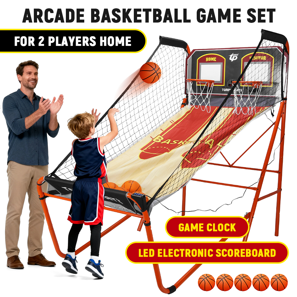 Arcade Games & Vending Co - Arcade Cage Basketball Game LED Electronic
