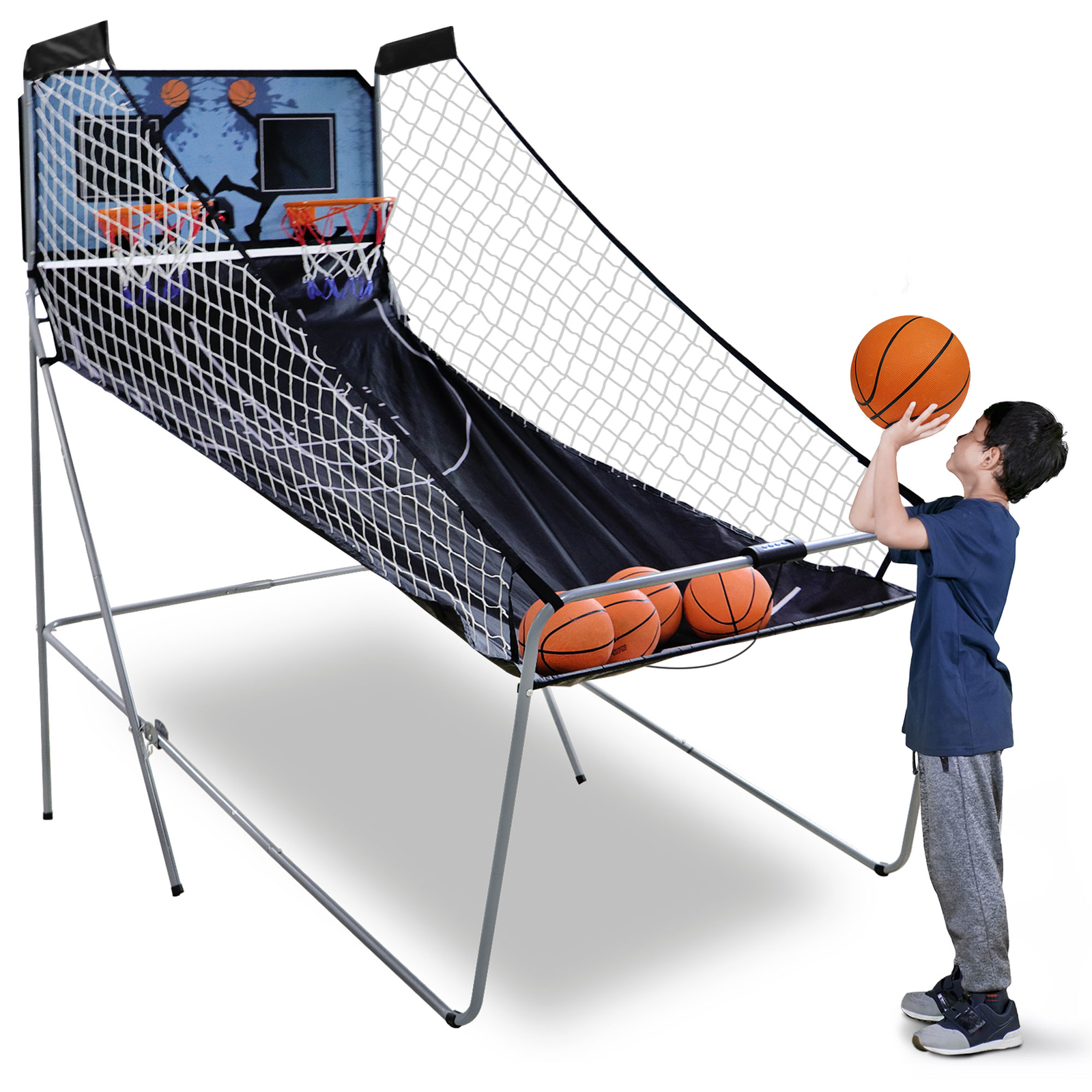 Arcade Games & Vending Co - Indoor Basketball Arcade Game Double Electronic
