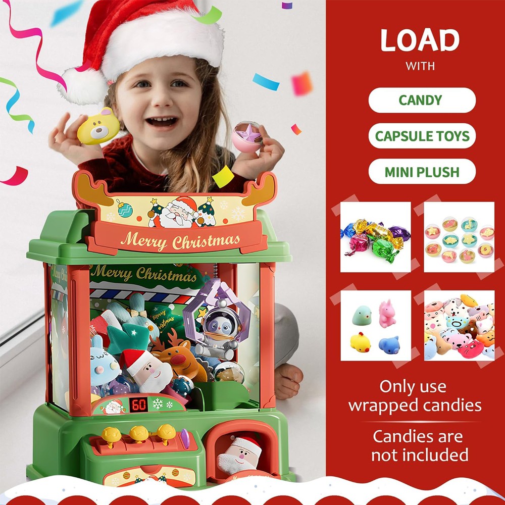 Christmas Claw Machine For Kid - Arcade Games Vending のレビューと価格