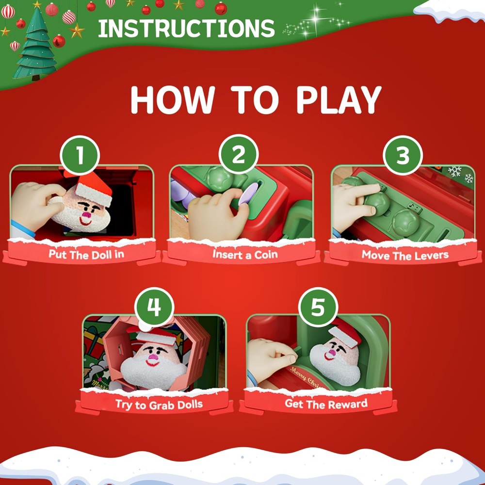 Christmas Claw Machine For Kid - Arcade Games Vending のレビューと価格