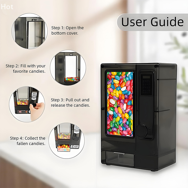 Candy Dispenser Cute Vending M - Candy Vending Machine のレビューと価格