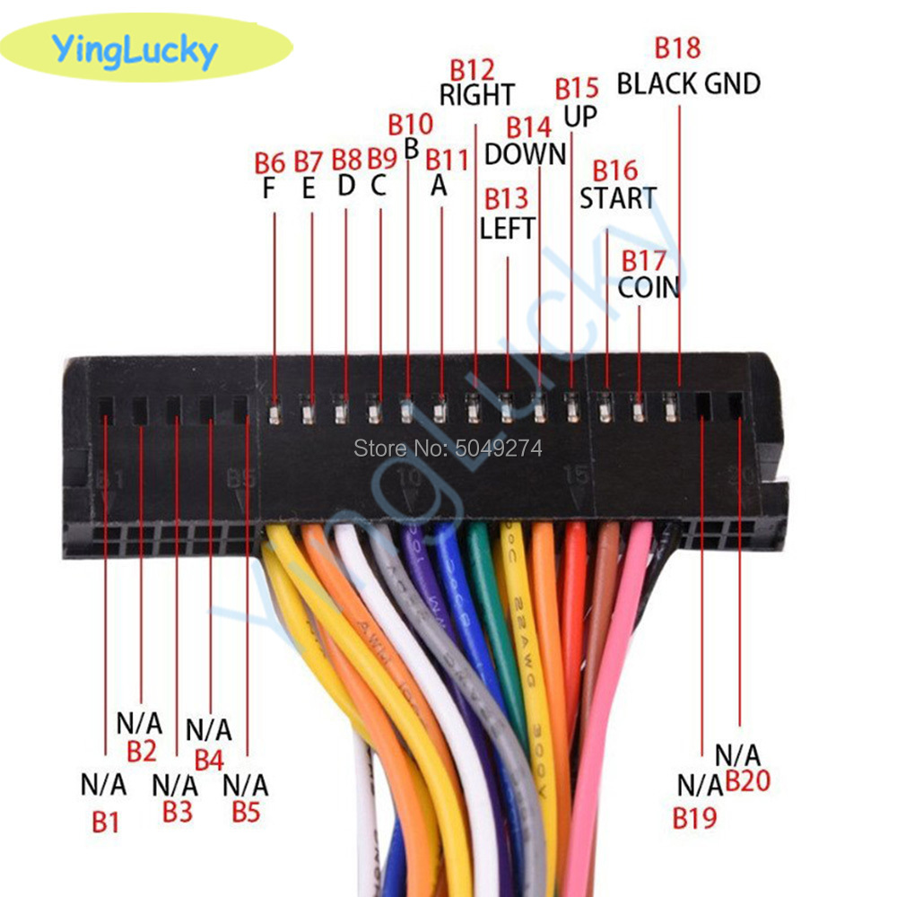 Arcade Cabinet 40-pin Wire Har - Arcade Game Jackpot のレビューと価格