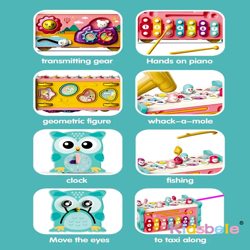 Kids Montessori 8 in 1 Fishing - Whack A Mole Arcade のレビューと価格