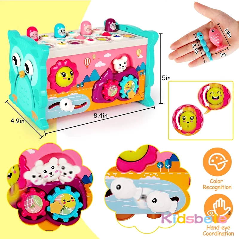Kids Montessori 8 in 1 Fishing - Whack A Mole Arcade のレビューと価格