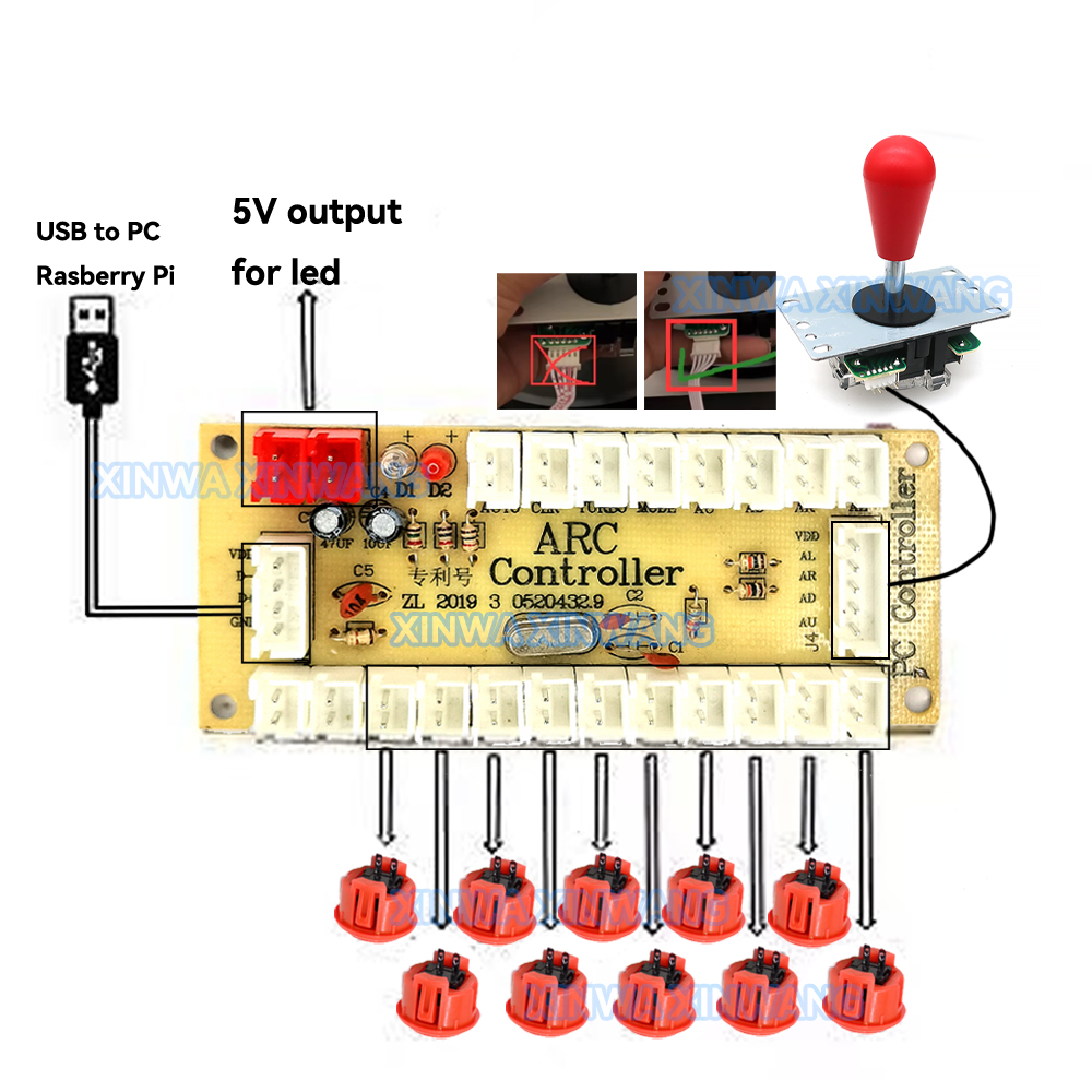 Copy SANWA Game Machine Arcade - Arcade Button Pcb のレビューと価格