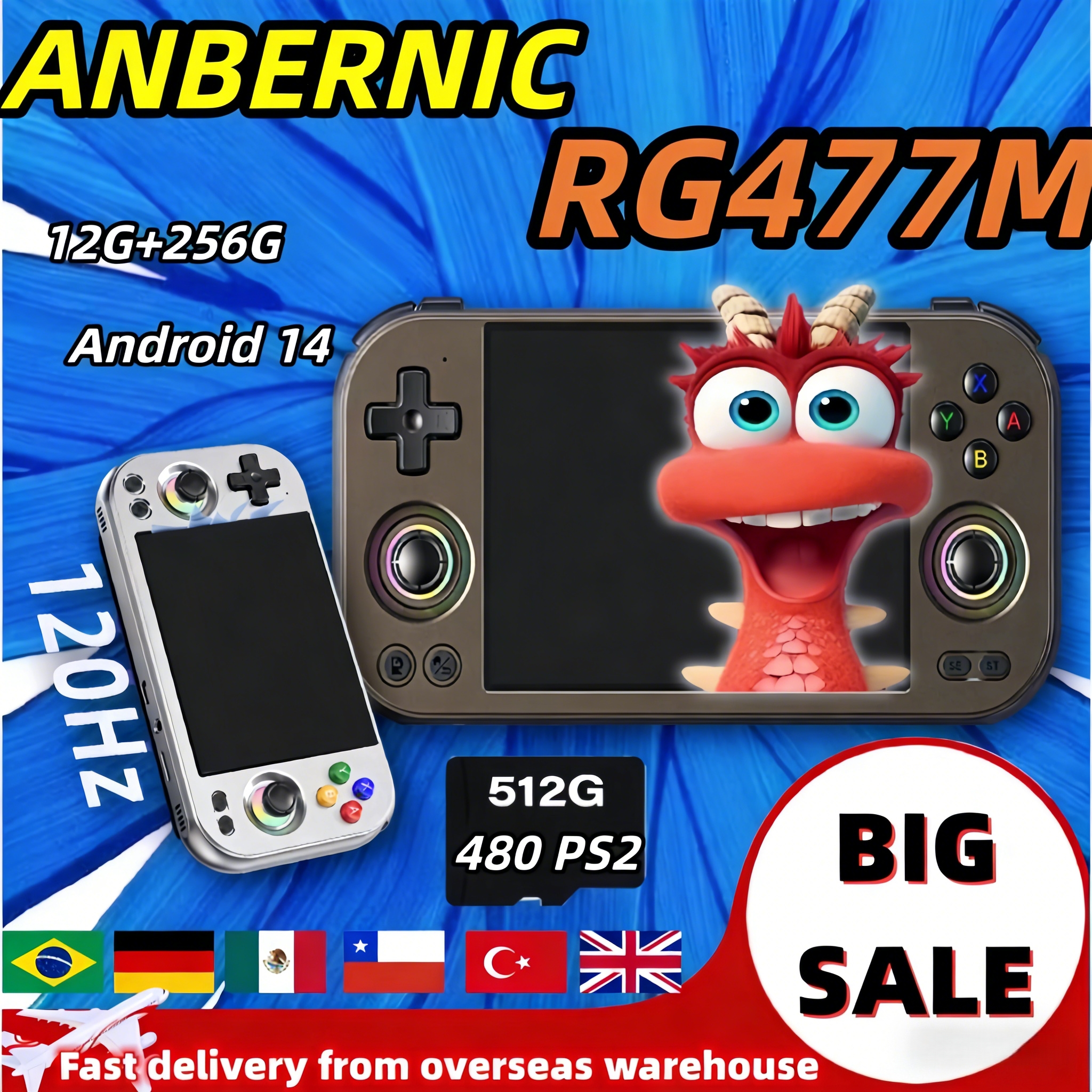 ANBERNIC RG 477M Retro Video G - Arcade Game Jackpot のレビューと価格