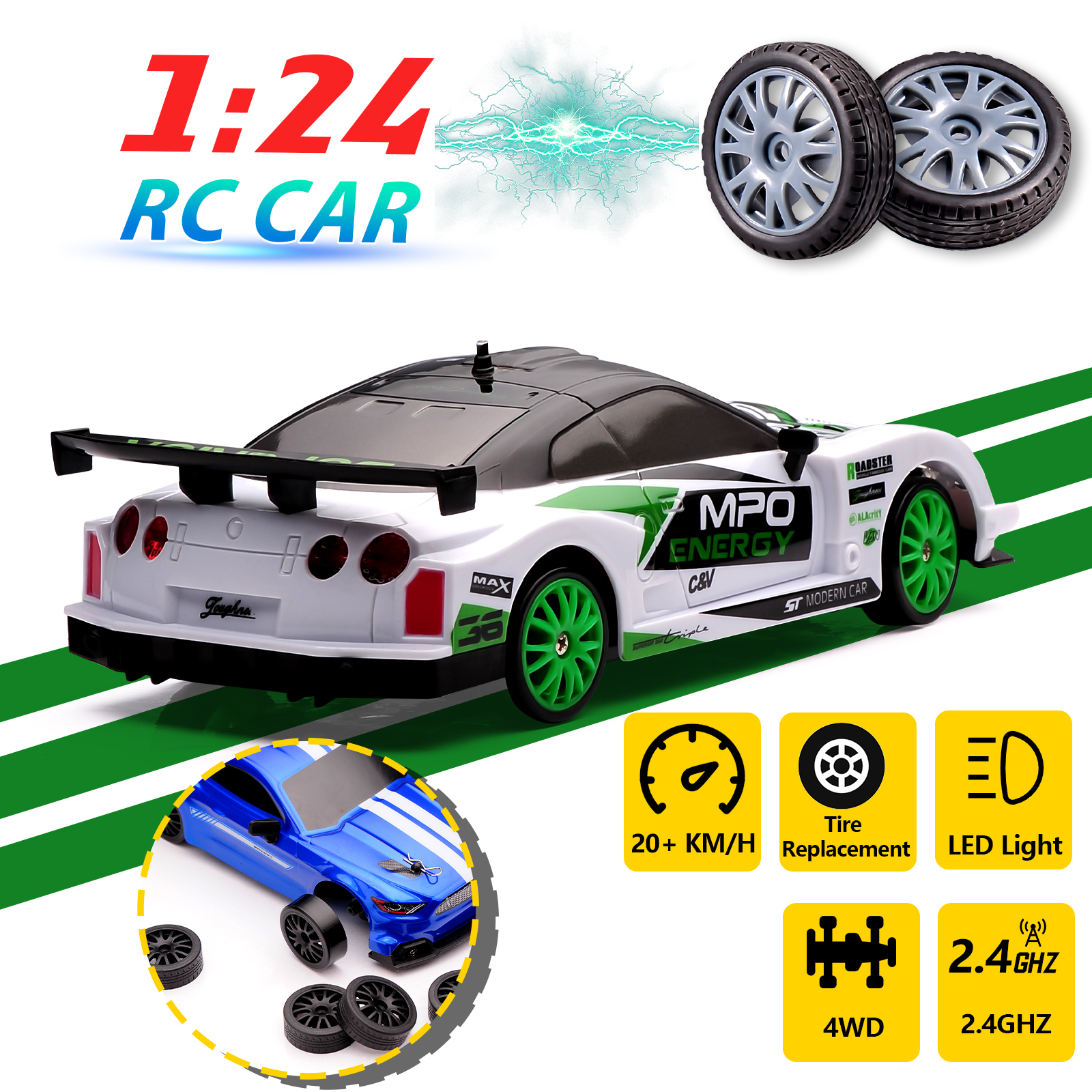 1:24 RC Drift Car 2.4G 4WD Hig - Racing Arcade Cabinet のレビューと価格