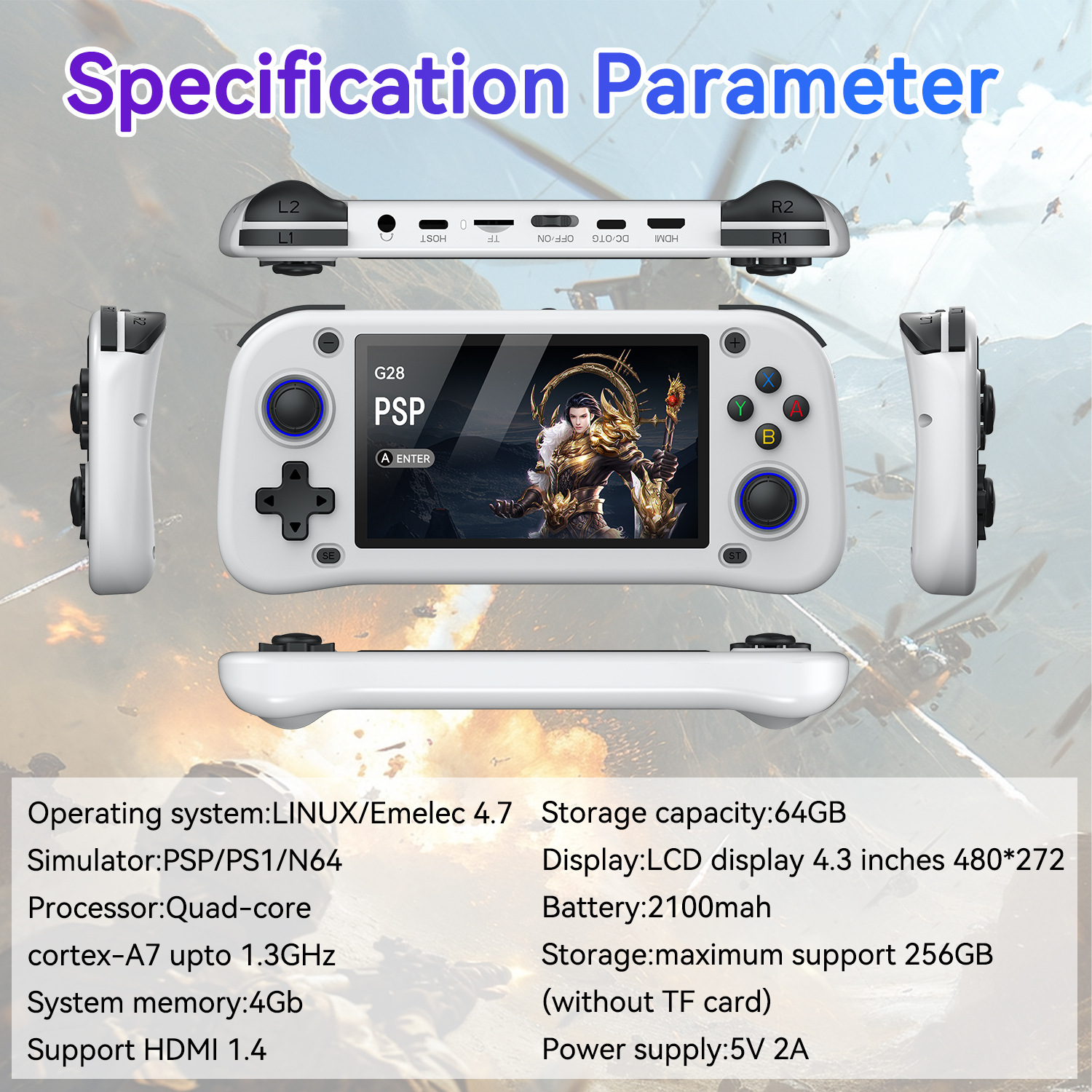 G28 game console 4.3-inch high - Arcade Game Jackpot のレビューと価格