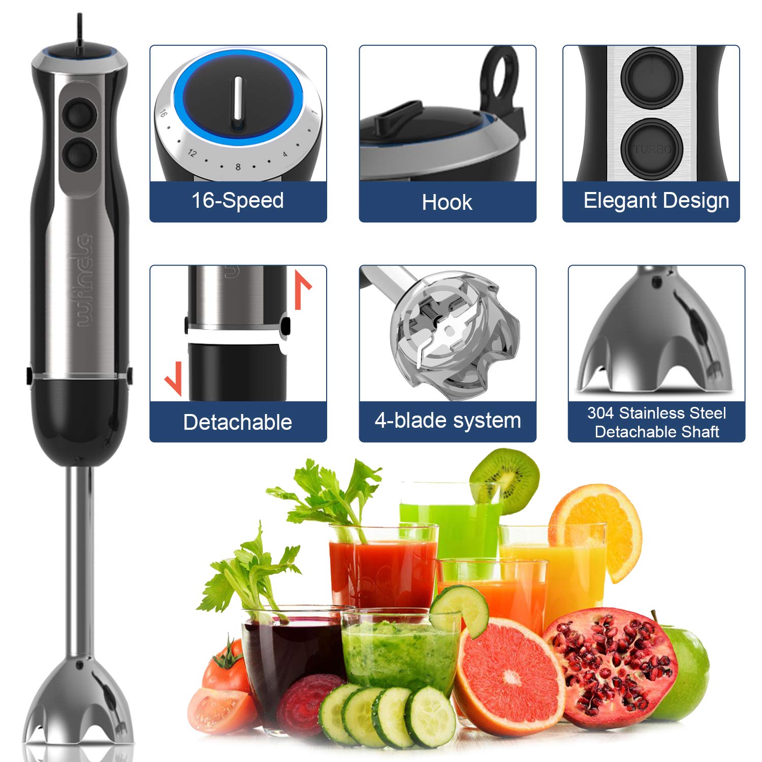 Wancle 1000W Immersion Hand Bl - Fruit Slot Machine のレビューと価格