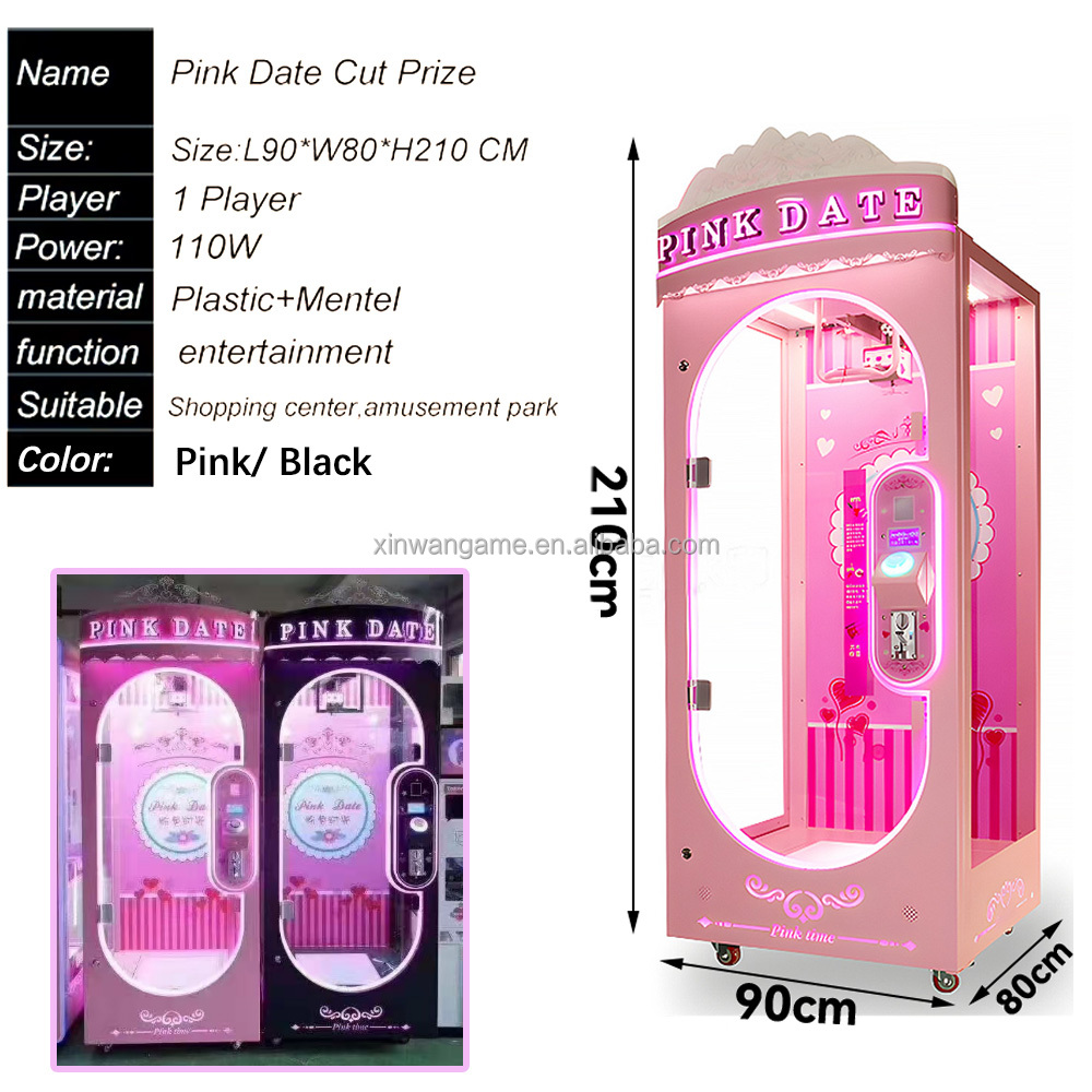 Pink Date Gift Pluche Plush Ki - Arcade Toy Claw Vending Machine のレビューと価格