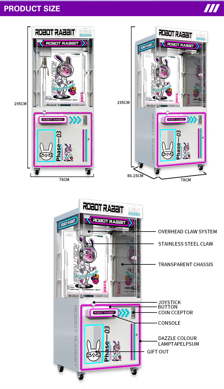 Customized Single Player Acryl - Arcade Toy Claw Vending Machine のレビューと価格