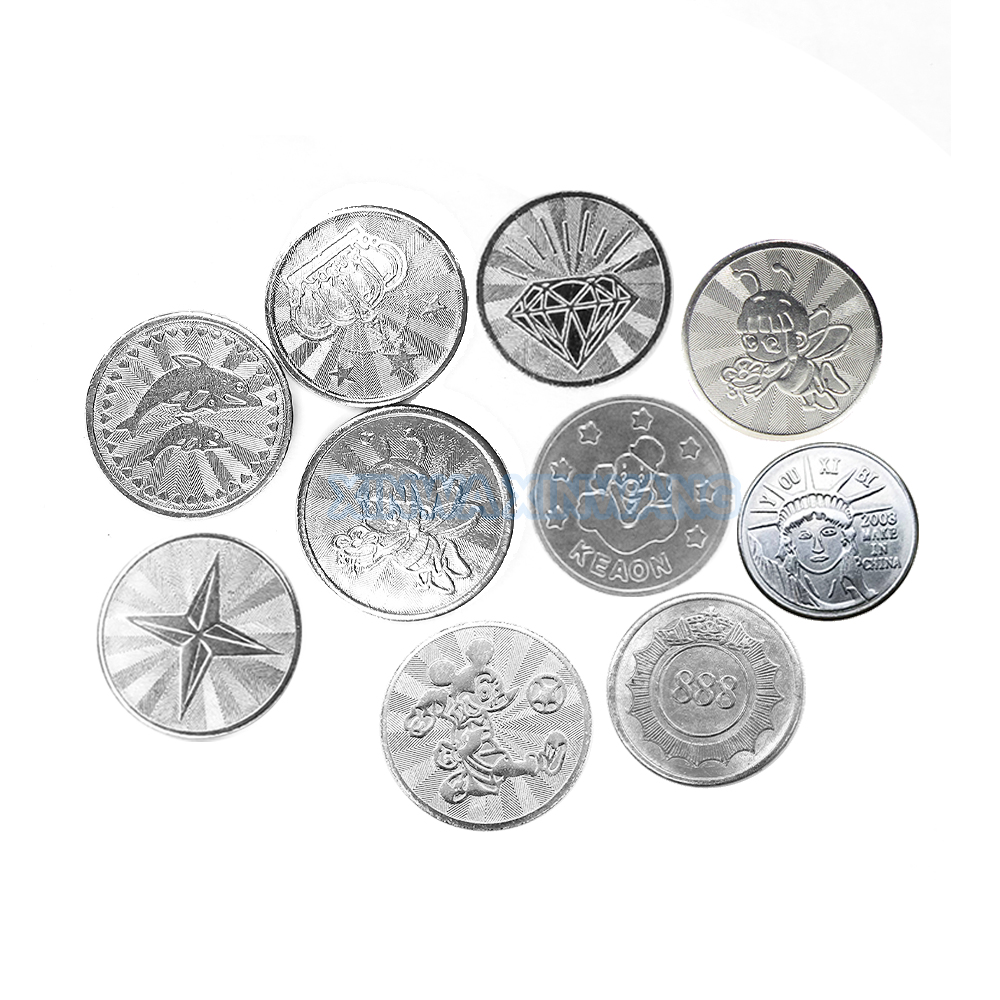 100PCS  Coins Tokens Stainless - Arcade Games Vending のレビューと価格