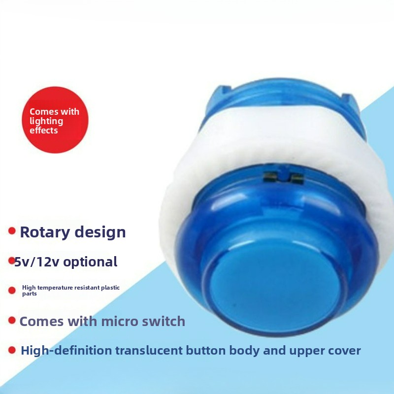 3pcs 24MM Illuminated Push But - Arcade Game Jackpot のレビューと価格