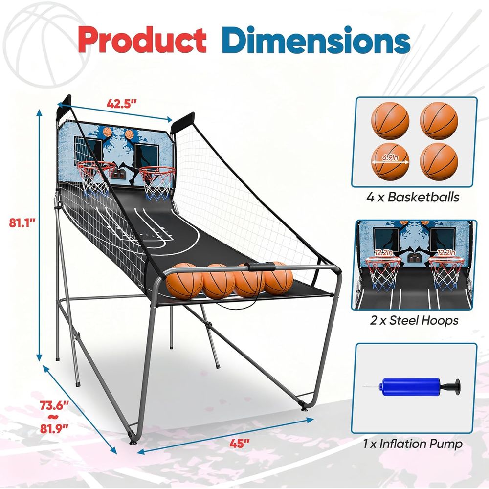 Indoor Basketball Arcade Game  - Arcade Games & Vending Co のレビューと価格